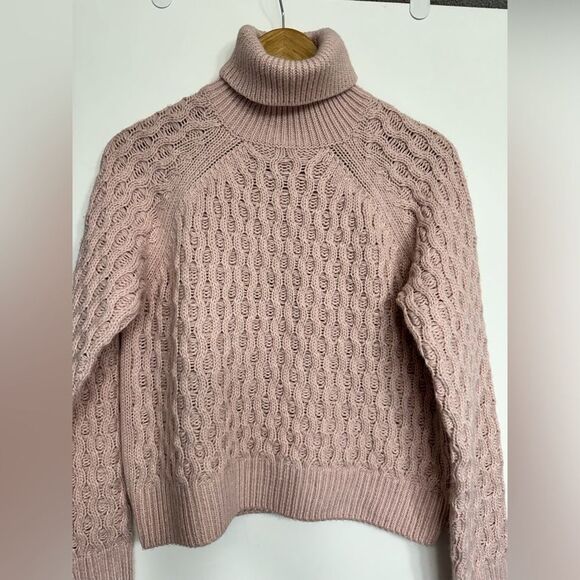 Laundry by Shelli Segal Pink Knit Turtleneck Sweater Large - Picture 3 of 9